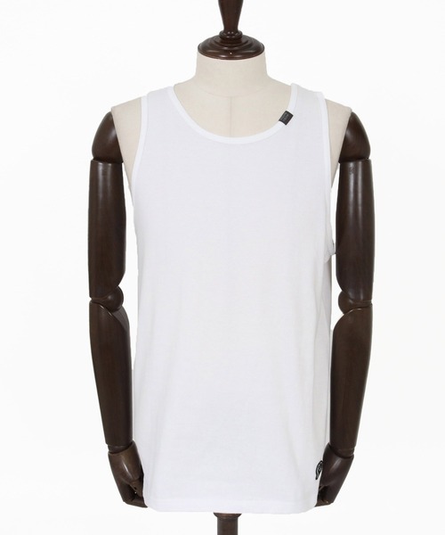 1minute 1second(ワンミニットワンセカンド)の「mta605-heart patch tank top タンクトップ(1M26N190)(タンクトップ・メンズ・ホワイト/ブラック・XL/L/M)」の22枚目の写真