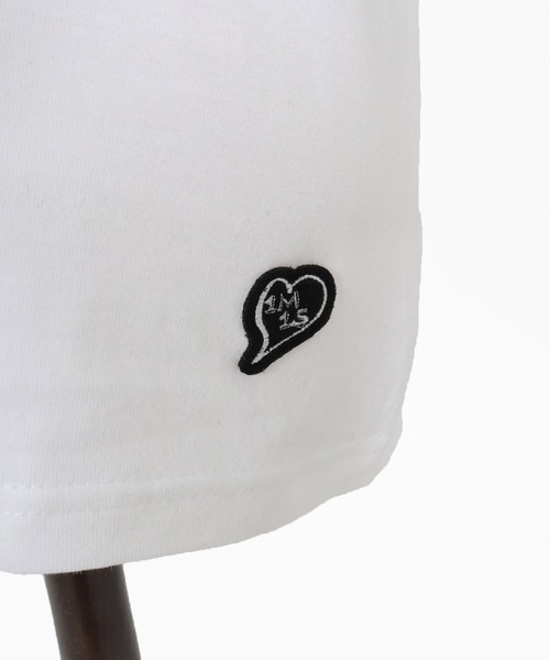1minute 1second(ワンミニットワンセカンド)の「mta605-heart patch tank top タンクトップ(1M26N190)(タンクトップ・メンズ・ホワイト/ブラック・XL/L/M)」の4枚目の写真