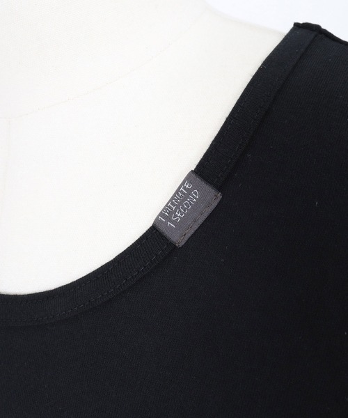 1minute 1second(ワンミニットワンセカンド)の「mta605-heart patch tank top タンクトップ(1M26N190)(タンクトップ・メンズ・ホワイト/ブラック・XL/L/M)」の8枚目の写真