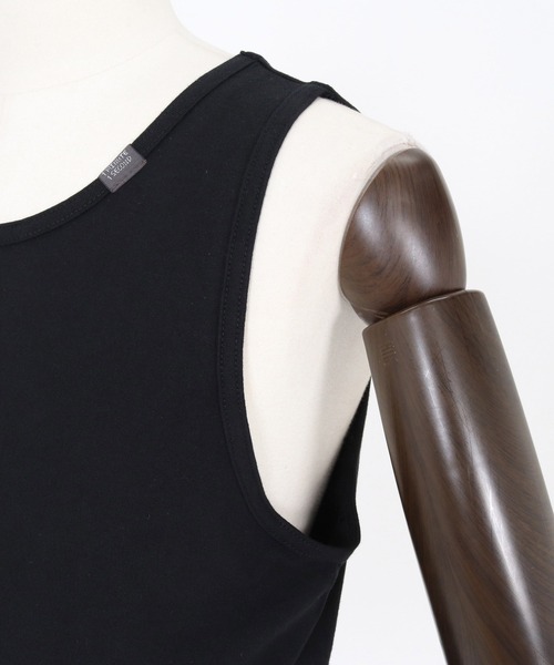 1minute 1second(ワンミニットワンセカンド)の「mta605-heart patch tank top タンクトップ(1M26N190)(タンクトップ・メンズ・ホワイト/ブラック・XL/L/M)」の9枚目の写真