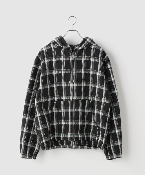 JOINT WORKS(ジョイントワークス)の「ドビーチェック ビックシルエット フーディー / Dobby BigCheck Hooded(ブルゾン・メンズ・アイボリー/ブラック・LARGE/MEDIUM/SMALL)」の20枚目の写真