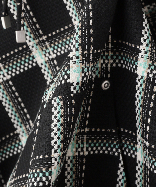 JOINT WORKS(ジョイントワークス)の「ドビーチェック ビックシルエット フーディー / Dobby BigCheck Hooded(ブルゾン・メンズ・アイボリー/ブラック・LARGE/MEDIUM/SMALL)」の22枚目の写真