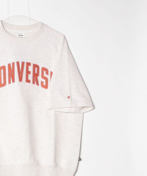 CONVERSE（コンバース）の「コンバース  CV ARCH LOGO SS SW TOP M アーチロゴショートスリーブスウェットトップス（スウェット・メンズ・ペールイエロー/サックスブルー/アイボリー/ブラック・M/L/LL）」の6枚目の写真