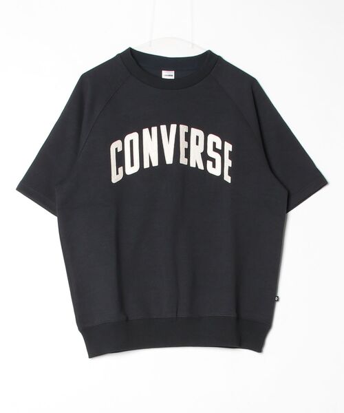 CONVERSE（コンバース）の「コンバース  CV ARCH LOGO SS SW TOP M アーチロゴショートスリーブスウェットトップス（スウェット・メンズ・ペールイエロー/サックスブルー/アイボリー/ブラック・M/L/LL）」の10枚目の写真