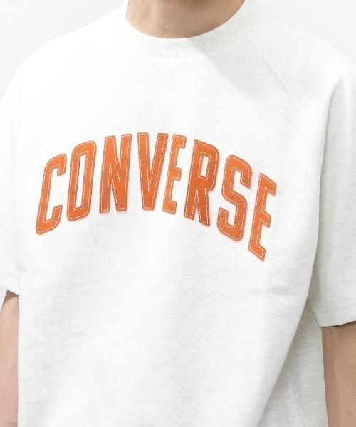 CONVERSE（コンバース）の「コンバース  CV ARCH LOGO SS SW TOP M アーチロゴショートスリーブスウェットトップス（スウェット・メンズ・ペールイエロー/サックスブルー/アイボリー/ブラック・M/L/LL）」の16枚目の写真