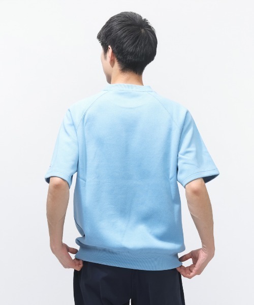 CONVERSE（コンバース）の「コンバース  CV ARCH LOGO SS SW TOP M アーチロゴショートスリーブスウェットトップス（スウェット・メンズ・ペールイエロー/サックスブルー/アイボリー/ブラック・M/L/LL）」の13枚目の写真