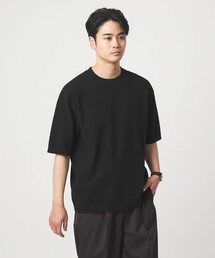 green label relaxing | コットンナイロン リンクス クルーネック ショートスリーブ ニット -ウォッシャブル-(ニット/セーター)