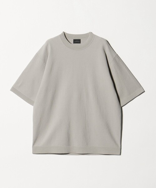 green label relaxing（グリーンレーベルリラクシング）の「コットンナイロン リンクス クルーネック ショートスリーブ ニット -ウォッシャブル-（ニット/セーター・メンズ・ブラック/ライム/ライトグレー・M/L/S/XL）」の10枚目の写真