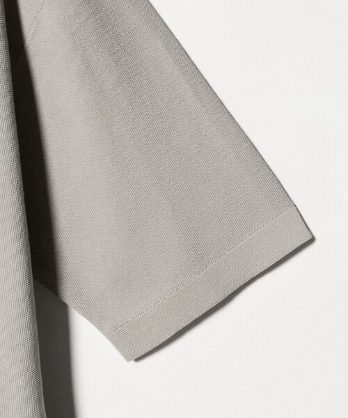 green label relaxing（グリーンレーベルリラクシング）の「コットンナイロン リンクス クルーネック ショートスリーブ ニット -ウォッシャブル-（ニット/セーター・メンズ・ブラック/ライム/ライトグレー・M/L/S/XL）」の13枚目の写真