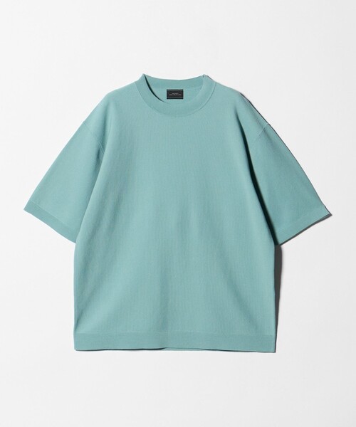 green label relaxing（グリーンレーベルリラクシング）の「コットンナイロン リンクス クルーネック ショートスリーブ ニット -ウォッシャブル-（ニット/セーター・メンズ・ブラック/ライム/ライトグレー・M/L/S/XL）」の15枚目の写真