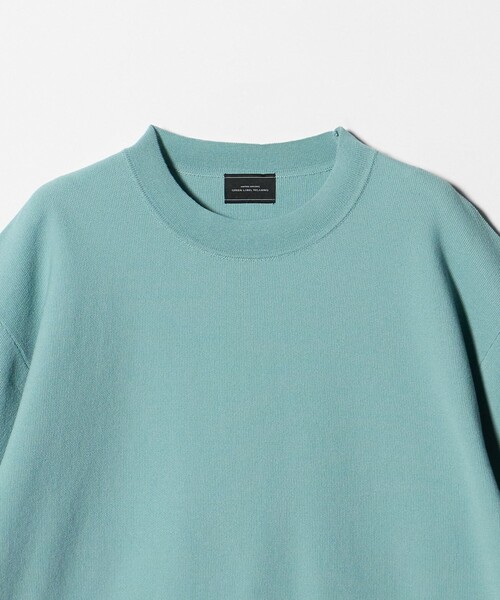 green label relaxing（グリーンレーベルリラクシング）の「コットンナイロン リンクス クルーネック ショートスリーブ ニット -ウォッシャブル-（ニット/セーター・メンズ・ブラック/ライム/ライトグレー・M/L/S/XL）」の16枚目の写真