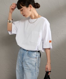 UNIVERSAL OVERALL（ユニバーサルオーバーオール）の「[UNIVERSAL OVERALL ユニバーサルオーバーオール] 別注 ワイドシルエット ポケットTシャツ【追加】（Tシャツ/カットソー）」
