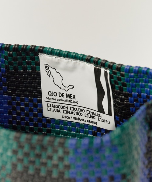 OJO DE MEX(オホデメックス)の「OJO DE MEX/オホデメックス Plastico Cago Tote - shoulder - かごバッグ バケットバッグ バスケット スクエア メルカドバッグ 秋 秋服 2026年秋冬(ショルダーバッグ・レディース・ブラック系その他/その他・FREE)」の11枚目の写真