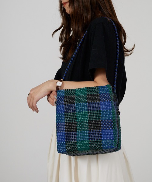 OJO DE MEX(オホデメックス)の「OJO DE MEX/オホデメックス Plastico Cago Tote - shoulder - かごバッグ バケットバッグ バスケット スクエア メルカドバッグ 秋 秋服 2026年秋冬(ショルダーバッグ・レディース・ブラック系その他/その他・FREE)」の5枚目の写真