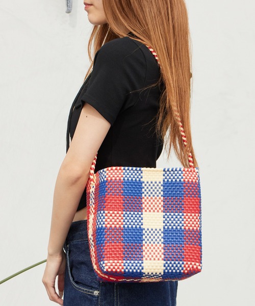 OJO DE MEX(オホデメックス)の「OJO DE MEX/オホデメックス Plastico Cago Tote - shoulder - かごバッグ バケットバッグ バスケット スクエア メルカドバッグ 秋 秋服 2026年秋冬(ショルダーバッグ・レディース・ブラック系その他/その他・FREE)」の17枚目の写真