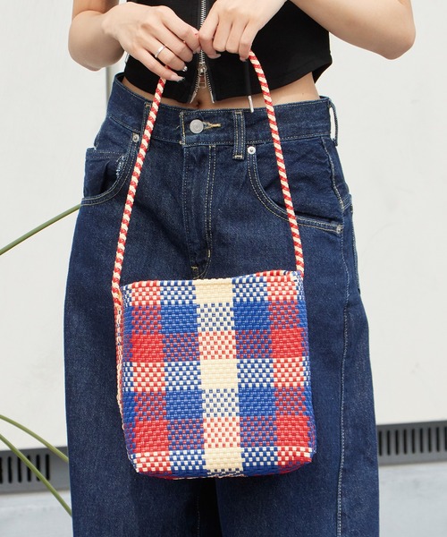 OJO DE MEX(オホデメックス)の「OJO DE MEX/オホデメックス Plastico Cago Tote - shoulder - かごバッグ バケットバッグ バスケット スクエア メルカドバッグ 秋 秋服 2026年秋冬(ショルダーバッグ・レディース・ブラック系その他/その他・FREE)」の19枚目の写真