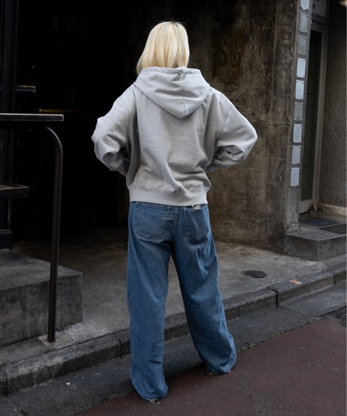 FLUKE HOLIC(フロックホリック)の「CRYING EMB LOGO PARKA(パーカー・レディース・ネイビー/グレー/ブラック・SMALL/MEDIUM/LARGE)」の17枚目の写真