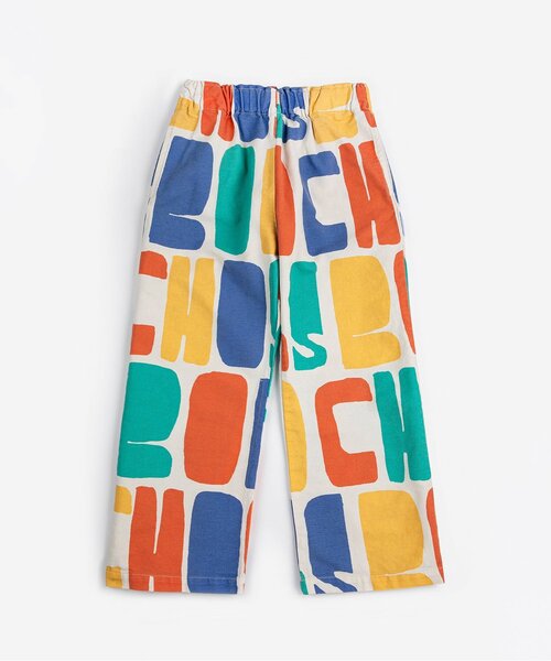 セール】総柄Bobo Choses Color 長パンツ布帛【キッズ（その他パンツ