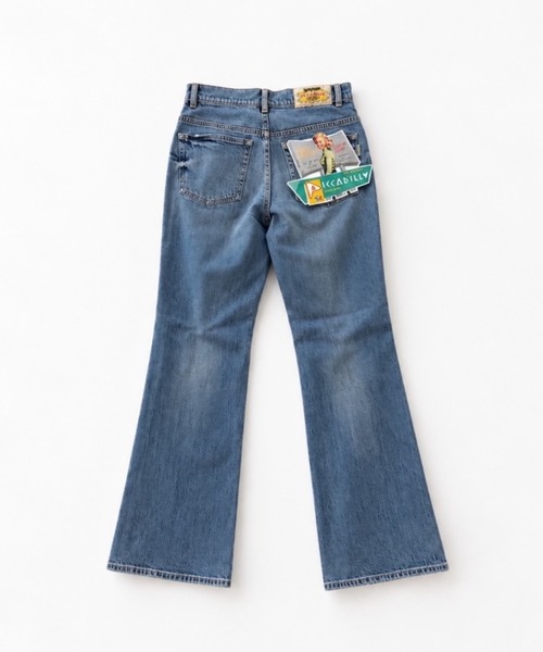CANAL JEAN(キャナルジーン)の「PICCADILLY Chloe セミフレアデニムパンツ(デニムパンツ・レディース・ブルー/ダークブルー・25/26)」の3枚目の写真