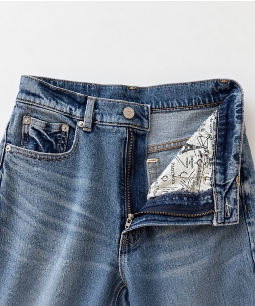 CANAL JEAN(キャナルジーン)の「PICCADILLY Chloe セミフレアデニムパンツ(デニムパンツ・レディース・ブルー/ダークブルー・25/26)」の4枚目の写真