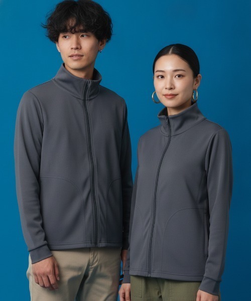 LIFEMAX(ライフマックス)の「【LIFEMAX/ライフマックス】トラックトップジャケット(ポリジン加工)/抗菌防臭 ジャージ素材 スタンドカラー 男女兼用 全4色展開(ブルゾン・メンズ・ロイヤルブルー/ブラック/チャコールグレー・X-SMALL/SMALL/MEDIUM/LARGE/X-LARGE/XXX-LARGE/XXXX-LARGE/XXXXX-LARGE)」の3枚目の写真