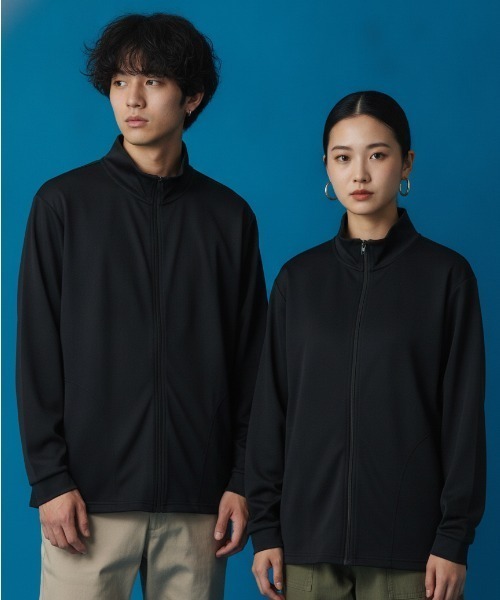 LIFEMAX(ライフマックス)の「【LIFEMAX/ライフマックス】トラックトップジャケット(ポリジン加工)/抗菌防臭 ジャージ素材 スタンドカラー 男女兼用 全4色展開(ブルゾン・メンズ・ロイヤルブルー/ブラック/チャコールグレー・X-SMALL/SMALL/MEDIUM/LARGE/X-LARGE/XXX-LARGE/XXXX-LARGE/XXXXX-LARGE)」の2枚目の写真