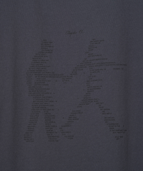 Millo Archive（ミロ アーカイブ）の「チャプター17 Tシャツ [ミッドナイトブラック]（Tシャツ/カットソー・メンズ・その他・LARGE/X-LARGE/MEDIUM）」の3枚目の写真