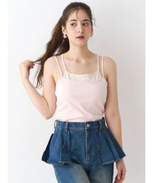 CALNAMUR | レイヤードワンポイントキャミ(キャミソール)