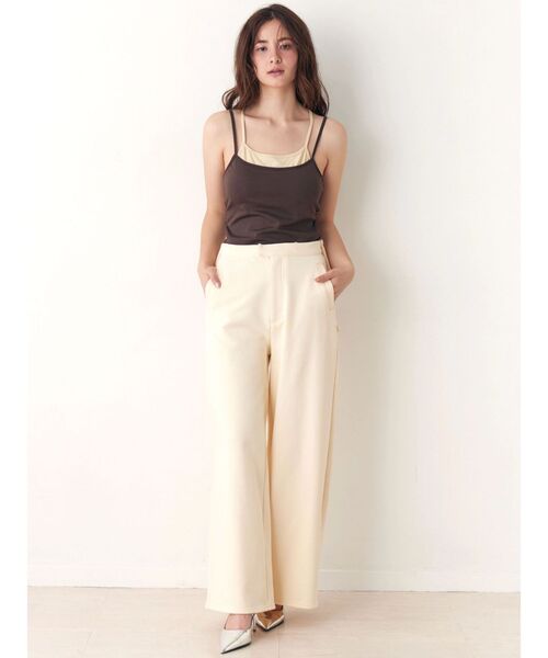 CALNAMUR（カルナムール）の「レイヤードワンポイントキャミ（キャミソール・レディース・その他1/ピンク/ブラウン・FREE）」の18枚目の写真