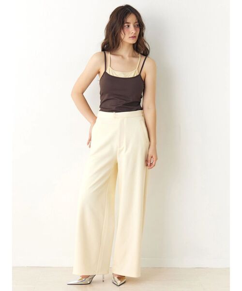 CALNAMUR（カルナムール）の「レイヤードワンポイントキャミ（キャミソール・レディース・その他1/ピンク/ブラウン・FREE）」の19枚目の写真