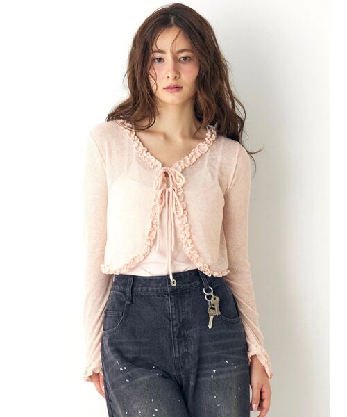 CALNAMUR（カルナムール）の「レイヤードワンポイントキャミ（キャミソール・レディース・その他1/ピンク/ブラウン・FREE）」の21枚目の写真