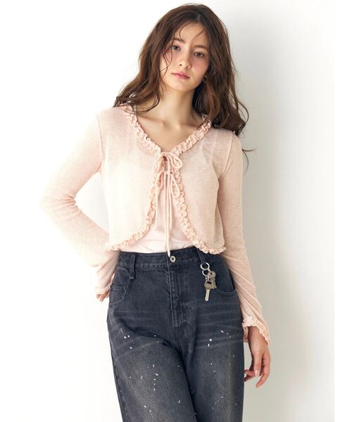 CALNAMUR（カルナムール）の「レイヤードワンポイントキャミ（キャミソール・レディース・その他1/ピンク/ブラウン・FREE）」の22枚目の写真