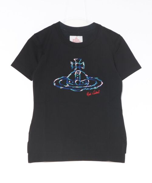 Vivienne Westwood(ヴィヴィアンウエストウッド)の「ラフステッチカラーオーブ刺繍クラシックTシャツ(Tシャツ/カットソー・レディース・ホワイト/ブラック/ブルー/ホワイト系その他・36/38/40)」の3枚目の写真