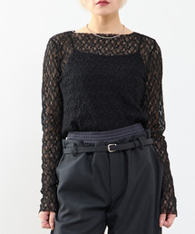 SOFFITTO（ソフィット）の「【A_/エース】ストレッチレースプルオーバー（Tシャツ/カットソー）」