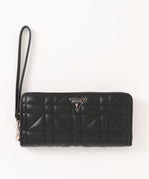 Guess（ゲス）の「【GUESS】ゲス　LARGE ZIPAROUND　ラウンドファスナー長財布（財布・レディース・ピンク系1/ホワイト系1/ブラック系2/ベージュ系1/ブラック系1/ブラック系3/グレー系1/アイボリー系1/ホワイト系2・FREE）」の5枚目の写真