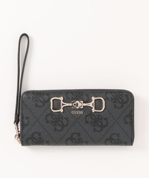 Guess（ゲス）の「【GUESS】ゲス　LARGE ZIPAROUND　ラウンドファスナー長財布（財布・レディース・ピンク系1/ホワイト系1/ブラック系2/ベージュ系1/ブラック系1/ブラック系3/グレー系1/アイボリー系1/ホワイト系2・FREE）」の6枚目の写真