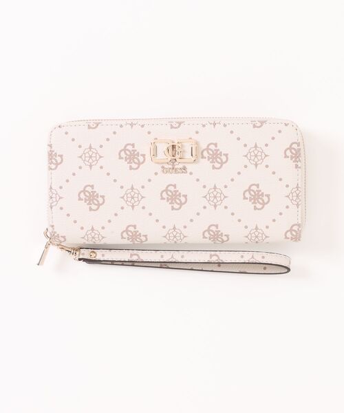 Guess（ゲス）の「【GUESS】ゲス　LARGE ZIPAROUND　ラウンドファスナー長財布（財布・レディース・ピンク系1/ホワイト系1/ブラック系2/ベージュ系1/ブラック系1/ブラック系3/グレー系1/アイボリー系1/ホワイト系2・FREE）」の8枚目の写真
