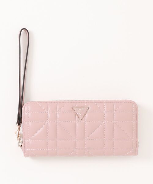 Guess（ゲス）の「【GUESS】ゲス　LARGE ZIPAROUND　ラウンドファスナー長財布（財布・レディース・ピンク系1/ホワイト系1/ブラック系2/ベージュ系1/ブラック系1/ブラック系3/グレー系1/アイボリー系1/ホワイト系2・FREE）」の9枚目の写真