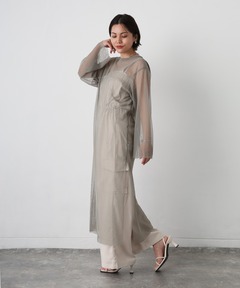 RUBBER PAINT ART SHEER DRESS（ワンピース）｜Ameri（アメリ）の