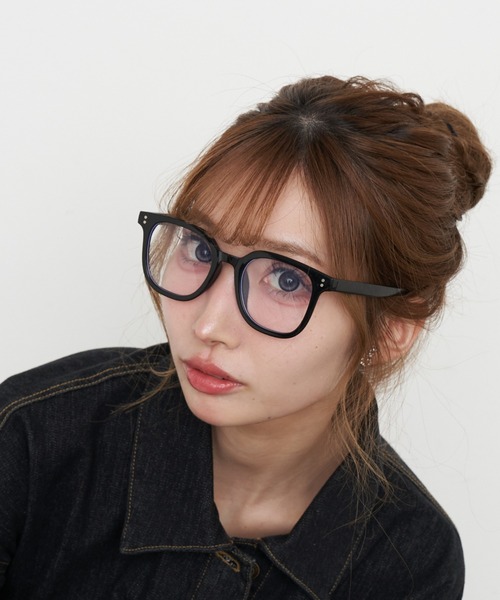 RAY CASSIN（レイカズン）の「フレームメガネ（メガネ・レディース・ブラック/ブラック系その他2・FREE）」の2枚目の写真