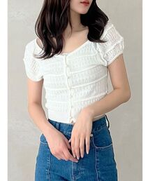 MERCURYDUO | スカシアミカーデニット(カーディガン/ボレロ)