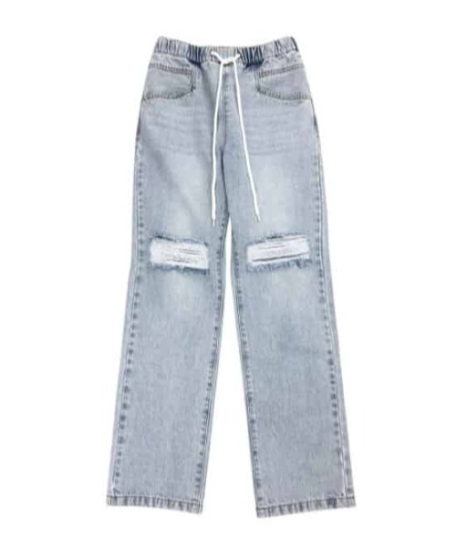 EGOIST（エゴイスト）の「ウエストゴムデニムパンツ（デニムパンツ・レディース・ブルー・S/M）」の16枚目の写真