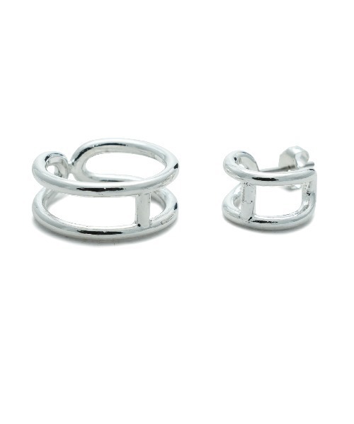 JAM HOME MADE（ジャムホームメイド）の「MM1 マリンチェーンピースピアス/メンズ/レディース/ユニセックス（ピアス（片耳用）・メンズ・シルバー・ONE SIZE）」の4枚目の写真