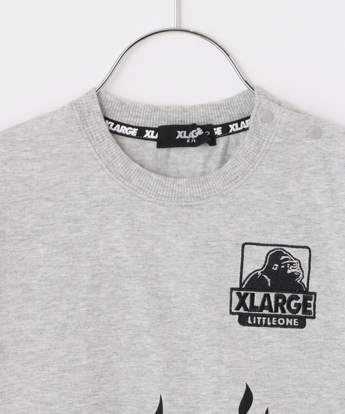 XLARGE KIDS（エクストララージキッズ）の「ファイヤーモチーフ 半袖Tシャツ（Tシャツ/カットソー・キッズ・ブラック/パープル・140cm/130cm/120cm/90cm）」の4枚目の写真