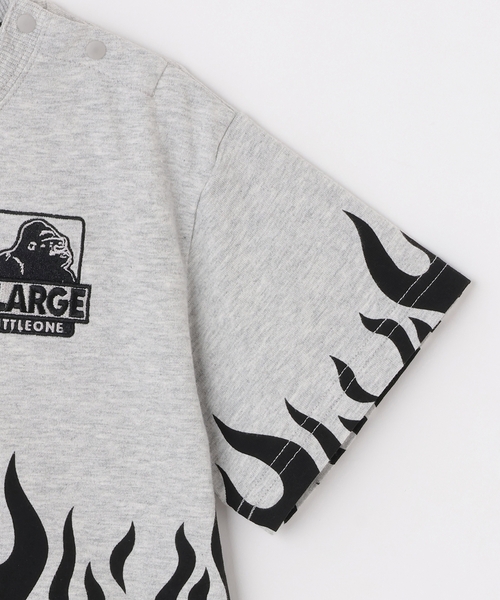 XLARGE KIDS（エクストララージキッズ）の「ファイヤーモチーフ 半袖Tシャツ（Tシャツ/カットソー・キッズ・ブラック/パープル・140cm/130cm/120cm/90cm）」の7枚目の写真