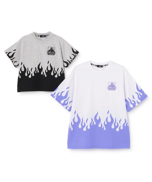 XLARGE KIDS（エクストララージキッズ）の「ファイヤーモチーフ 半袖Tシャツ（Tシャツ/カットソー・キッズ・ブラック/パープル・140cm/130cm/120cm/90cm）」の10枚目の写真