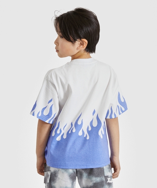 XLARGE KIDS（エクストララージキッズ）の「ファイヤーモチーフ 半袖Tシャツ（Tシャツ/カットソー・キッズ・ブラック/パープル・140cm/130cm/120cm/90cm）」の13枚目の写真