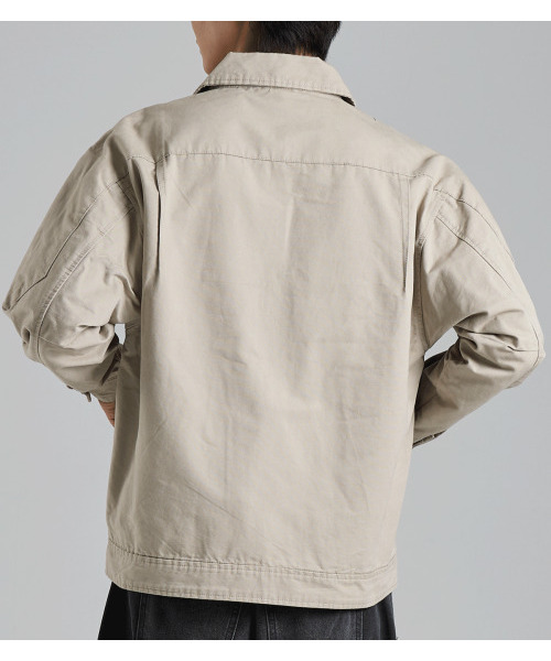 BUTTON SEOUL（ボタンソウル）の「ヒドゥンプラケットナグランジャケット（ブラウン）（MA-1・メンズ・その他・M/L/XL）」の3枚目の写真