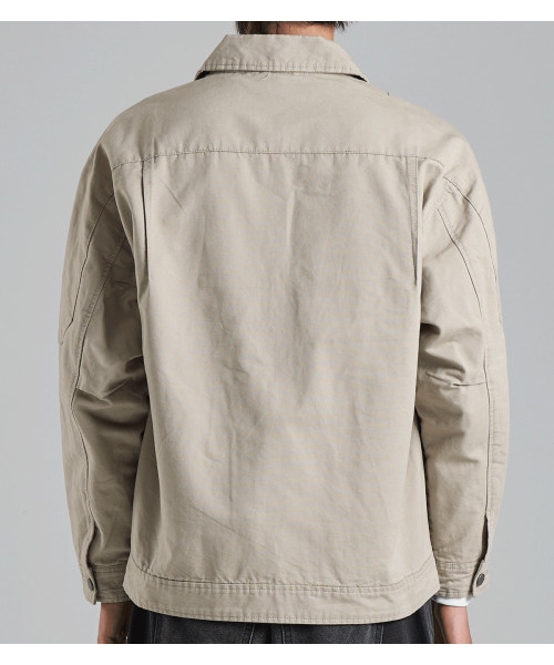 BUTTON SEOUL（ボタンソウル）の「ヒドゥンプラケットナグランジャケット（ブラウン）（MA-1・メンズ・その他・M/L/XL）」の6枚目の写真