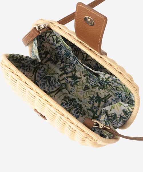 MACKINTOSH LONDON（マッキントッシュ ロンドン）の「【eclat5月号掲載】【婦人画報4月号掲載】ボタニカルウォールラタンミニショルダー（ショルダーバッグ・レディース・ブラック/ベージュ・FREE）」の10枚目の写真